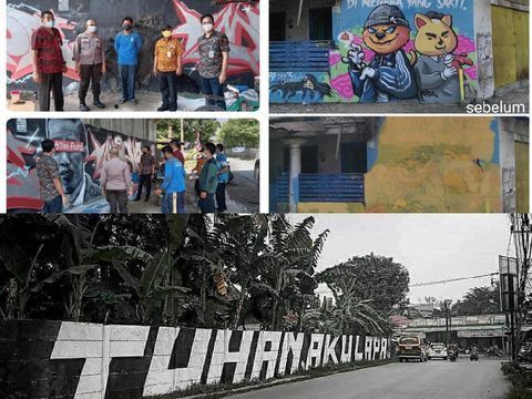 Mural dan grafiti kontroversial yang viral setelah dihapus aparat.
