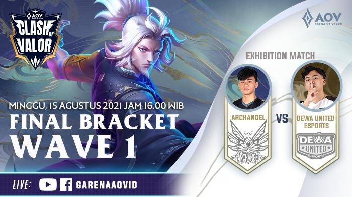 Rematch Archangel vs Dewa United Esports di Final Clash of Valor 2021