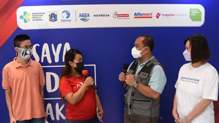 Danone Indonesia menggelar mini sentra vaksinasi ke-76 melalui Danone Vaccine Center di Green Sedayu Mall, Jakarta Barat.