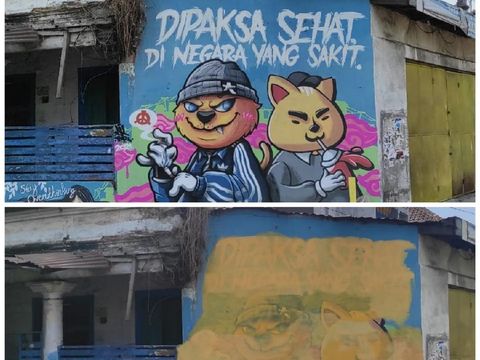 Mural di Pasuruan dihapus