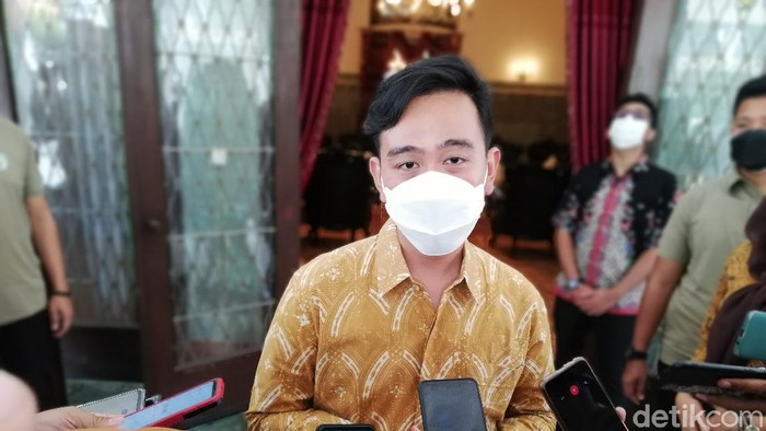 Wali Kota Solo Gibran Rakabuming Raka di Loji Gandrung, Sabtu (14/8/2021).