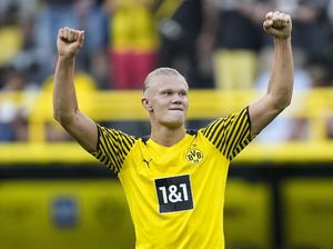 Mantap! Erling Haaland Jadi Penyerang Terbaik Liga Champions 2020/21