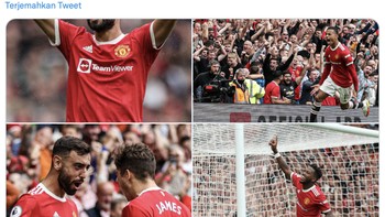 Catatan penting pertandingan Manchester United vs Leeds United. Foto: Istimewa