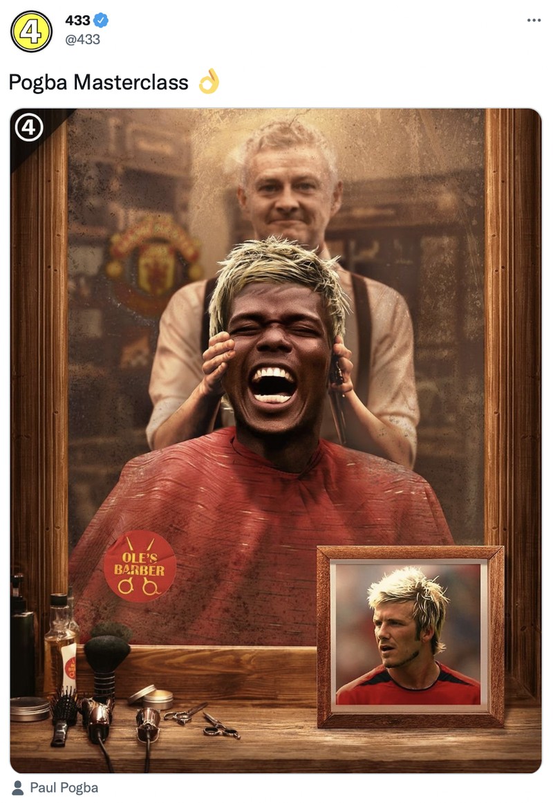 Netizen merayakan kemenangan Manchester United vs Leeds United dengan skor 5-1 di stadion Old Trafford, Sabtu (14/8) waktu setempat.