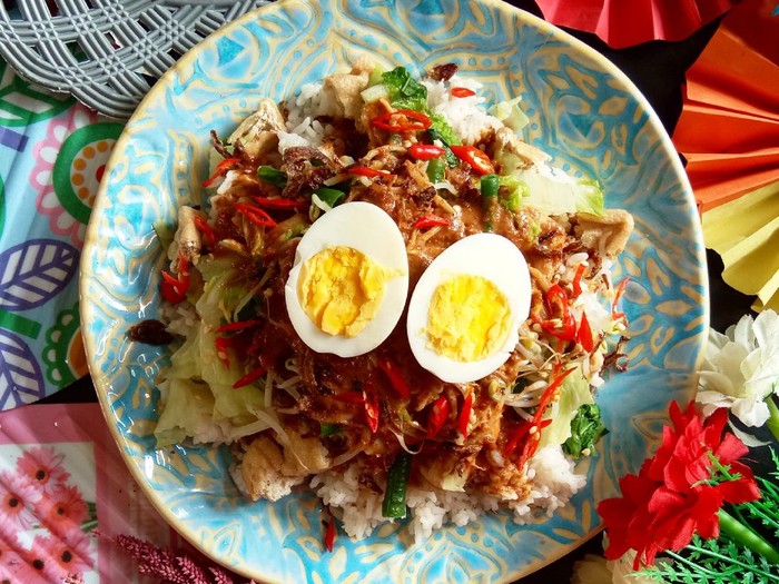 Resep Nasi Pecel Santan
