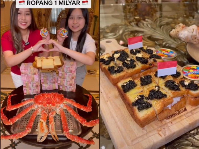 Ropang Sisca Kohl Mewah! Sisca Khol Jualan Ropang Isi Kepiting Alaska Rp 500 Juta