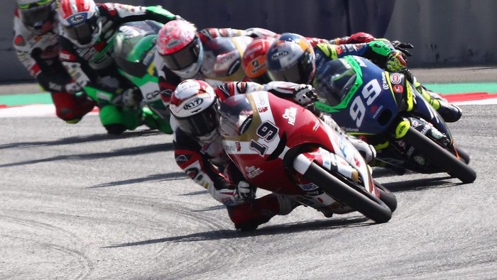 Aksi Andi Gilang di gelaran Moto3 Austria 2021