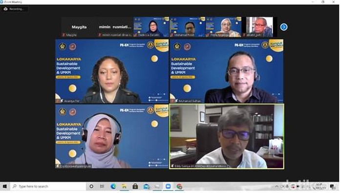 FIKOM UP Gelar Lokakarya, Dorong Perlunya Penguatan UMKM di Masa Pandemi