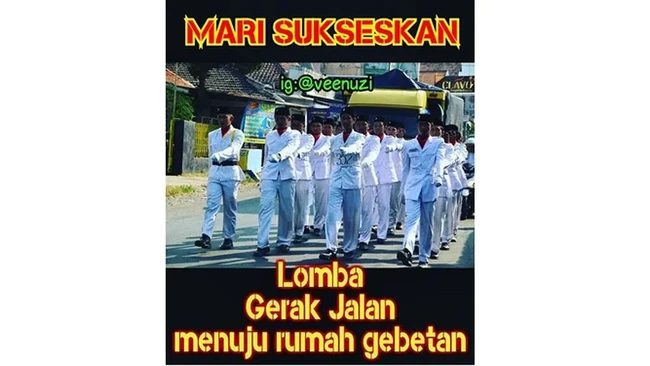 Kalau lomba gerak jalannya menuju rumah gebetan sih pasti langsung semangat deh.. Eits, tapi tunggu dulu.. kamu punya gebetan nggak nih? Foto: Instagram