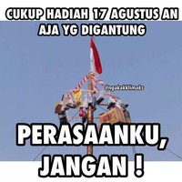 Jangan gantungin perasaan anak orang ya, kan kalau gini kasihan. Cukup hadiah di lomba 17 Agustus-an aja deh yang digantung. Foto: Instagram