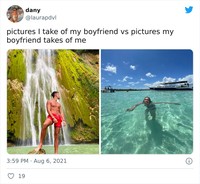Foto perbandingan difoto pacar