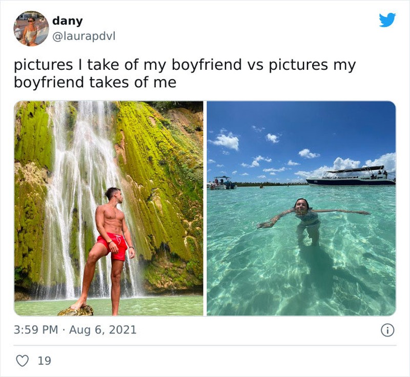 Foto perbandingan difoto pacar