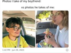 Kocak! Ini Perbandingan Foto yang Diambil Pacar Cowok dengan Cewek