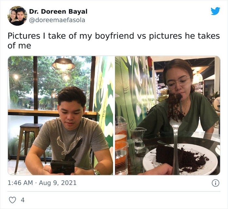Foto perbandingan difoto pacar Foto perbandingan difoto pacar