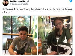 Kocak! Ini Perbandingan Foto yang Diambil Pacar Cowok dengan Cewek