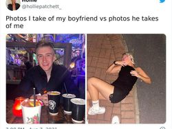 Kocak! Ini Perbandingan Foto yang Diambil Pacar Cowok dengan Cewek