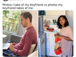 Kocak! Ini Perbandingan Foto yang Diambil Pacar Cowok dengan Cewek