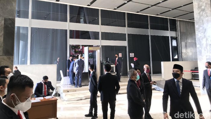 Gedung MPR/DPR jelang sidang tahunan (Rolando/detikcom).