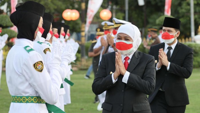 HUT ke-76 RI di Tengah Pandemi COVID-19, Formasi Paskibraka Jatim Alami Perubahan