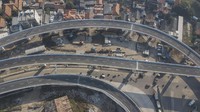 Ruas tol ketiga yang siap diresmikan adalah Jalan Tol Layang Dalam Kota Seksi Kelapa Gading-Pulo Gebang sepanjang 9,3 km. ANTARA FOTO/Fakhri Hermansyah  