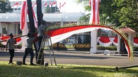 Istana negara akan menyelenggarakan upacara HUT kemerdekaan RI ke 76 pada esok pagi.