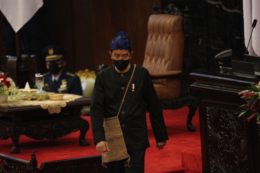 Pidato Kenegaraan Presiden RI Joko Widodo pada sidang tahunan MPR RI dan sidang bersama DPR RI-DPD RI. Ist