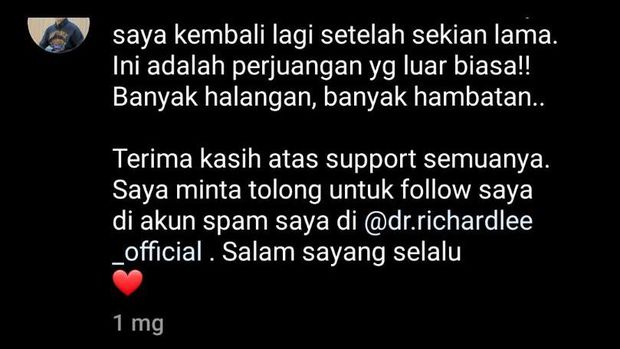 Inikah bukti Richard Lee lakukan ilegal akses?