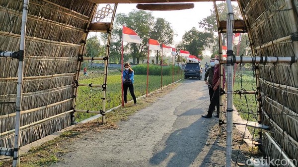 Pemasangan bendera merah putih dilakukan warga secara rutin 3 tahun belakangan. (Jalu Rahman Dewantara/detikcom) Pemasangan bendera merah putih dilakukan warga secara rutin 3 tahun belakangan. (Jalu Rahman Dewantara/detikcom)