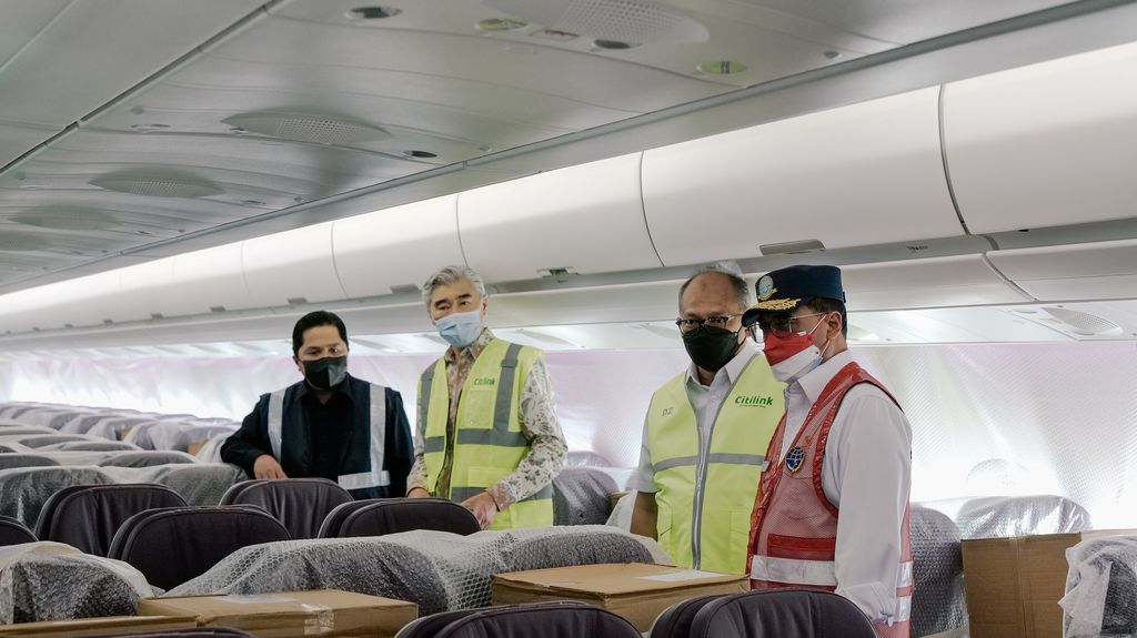 Citilink Terbang dari Amerika ke Jakarta Bawa Alat Kesehatan