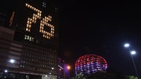 Simbol bendera Merah Putih dan angka 76 tersebut dibuat untuk menyambut peringatan HUT Ke-76 Republik Indonesia sekaligus sebagai penghormatan dan pemberian semangat perjuangan dalam menghadapi pandemi COVID-19 yang masih melanda negeri ini. 
