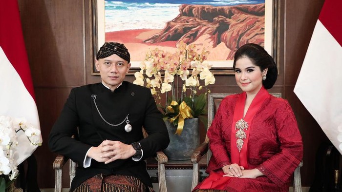 Ketum Partai Demokrat AHY dan istrinya Annisa Pohan hadir di peringatan HUT ke-76 RI secara virtual