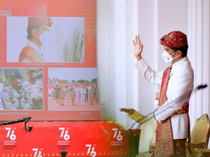 Kala Jokowi Sapa Warga Poso-Merauke di HUT ke-76 RI