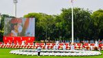 Presiden Jokowi Pimpin Upacara Pengibaran Sang Saka Merah Putih di Istana