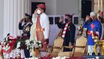 Presiden Jokowi Pimpin Upacara Pengibaran Sang Saka Merah Putih di Istana