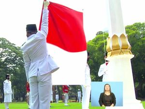 Momen Megawati-SBY Hadiri Upacara HUT Ke-76 RI Virtual