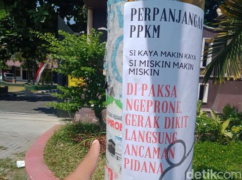 Selebaran 'Dipaksa Sehat di Negara Sakit'