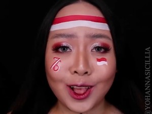 Wanita Makeup 18 Jam untuk HUT ke-76 RI Hingga Rela Tak Tidur, Ini Hasilnya