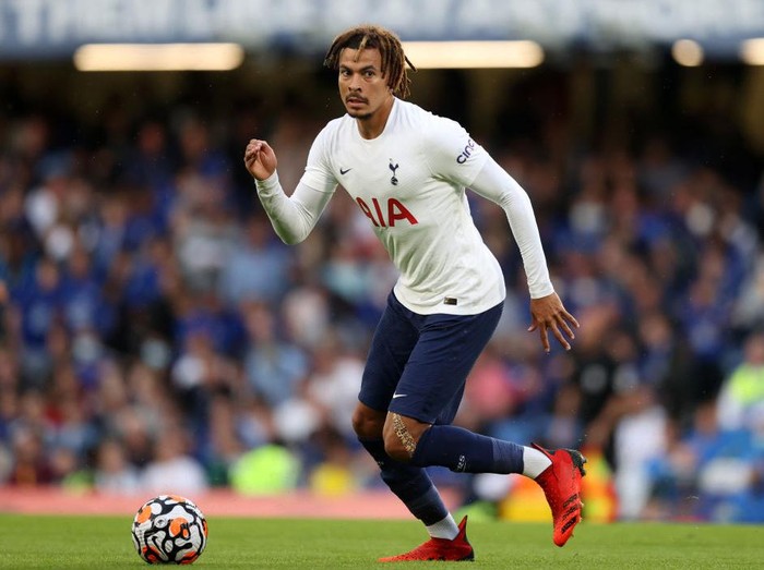 LONDON, ENGLAND - AUGUST 15: Dele Alli of Tottenham looks on after the Premier League match between Tottenham Hotspur  and  Manchester City at Tottenham Hotspur Stadium on August 15, 2021 in London, England. (Photo by Michael Regan/Getty Images)