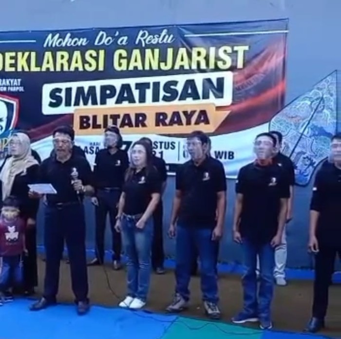 Ganjar For Presiden Menggema di Deklarasi Relawan Blitar Raya