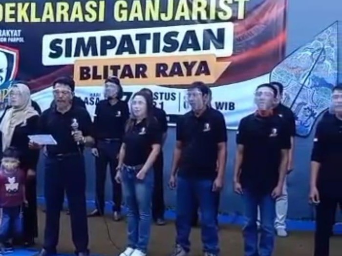 Ganjar For Presiden Menggema di Deklarasi Relawan Blitar Raya