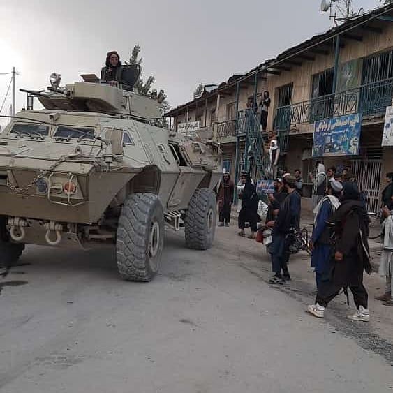Kendaraan M1117 milik tentara AS yang kini dikuasai Taliban