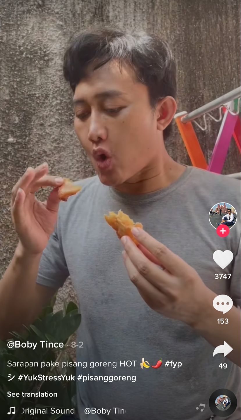 Kocak! Bobby Tince Bikin Parodi Sisca Kohl, Menunya Ikan Asin dan Singkong