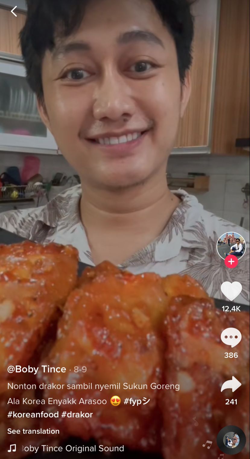 Kocak! Bobby Tince Bikin Parodi Sisca Kohl, Menunya Ikan Asin dan Singkong