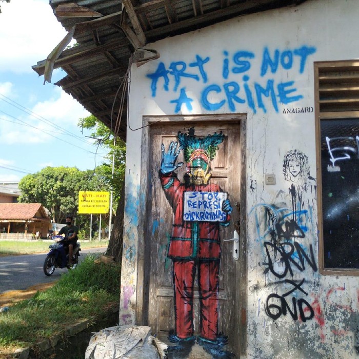 Mural Kritikan Anagard di Yogyakarta