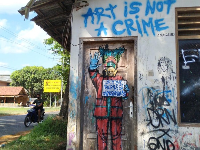 Mural Kritikan Anagard di Yogyakarta