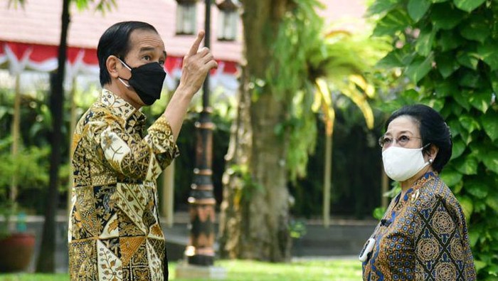 Presiden Jokowi dan Megawati Soekarnoputri di Istana