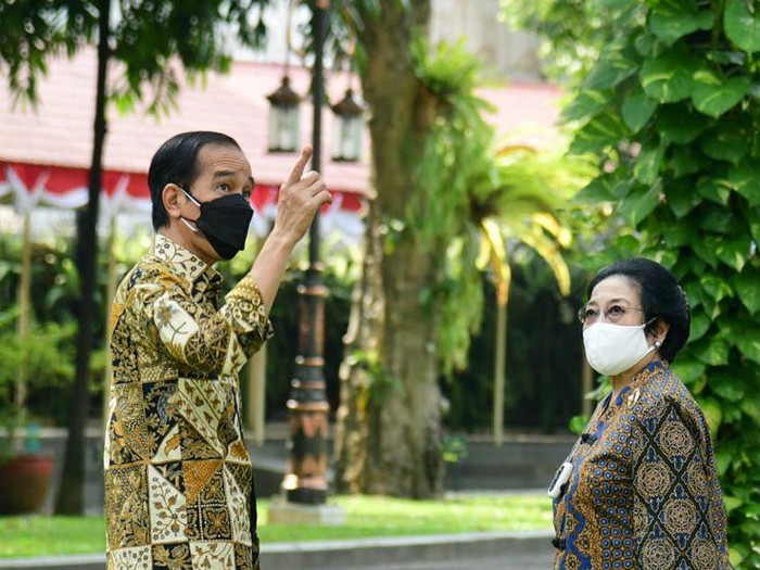 Presiden Jokowi dan Megawati Soekarnoputri di Istana