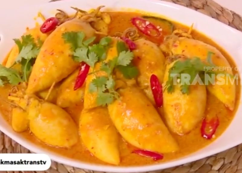 Resep Gulai Cumi Isi Tahu