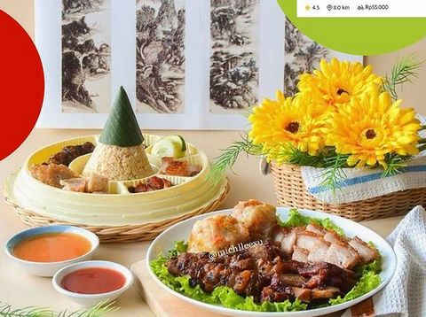 5 Rekomendasi Nasi Campur Non Halal dengan Campuran Babi Panggang
