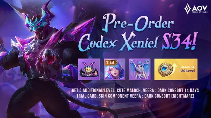 Apa yang Baru di Codex Season 34 Arena of Valor? Ada Hadiah Menarik Lho